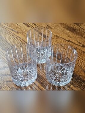 Williams Sonoma Dorset Double Crystal Old-Fashioned Glasses - Set of 3